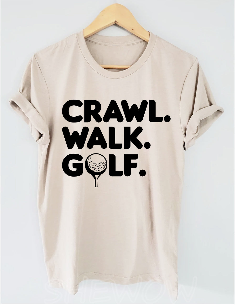 Crawl Walk Golf T-shirt