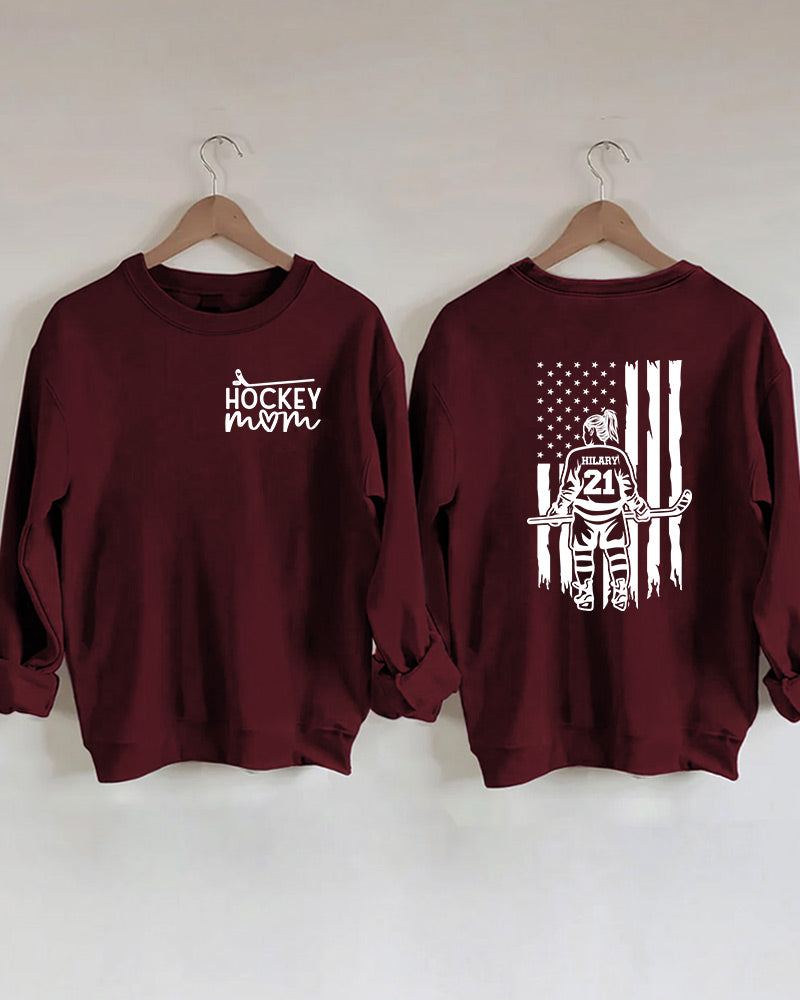 Customized Ice Hockey Mom Sweatshirt