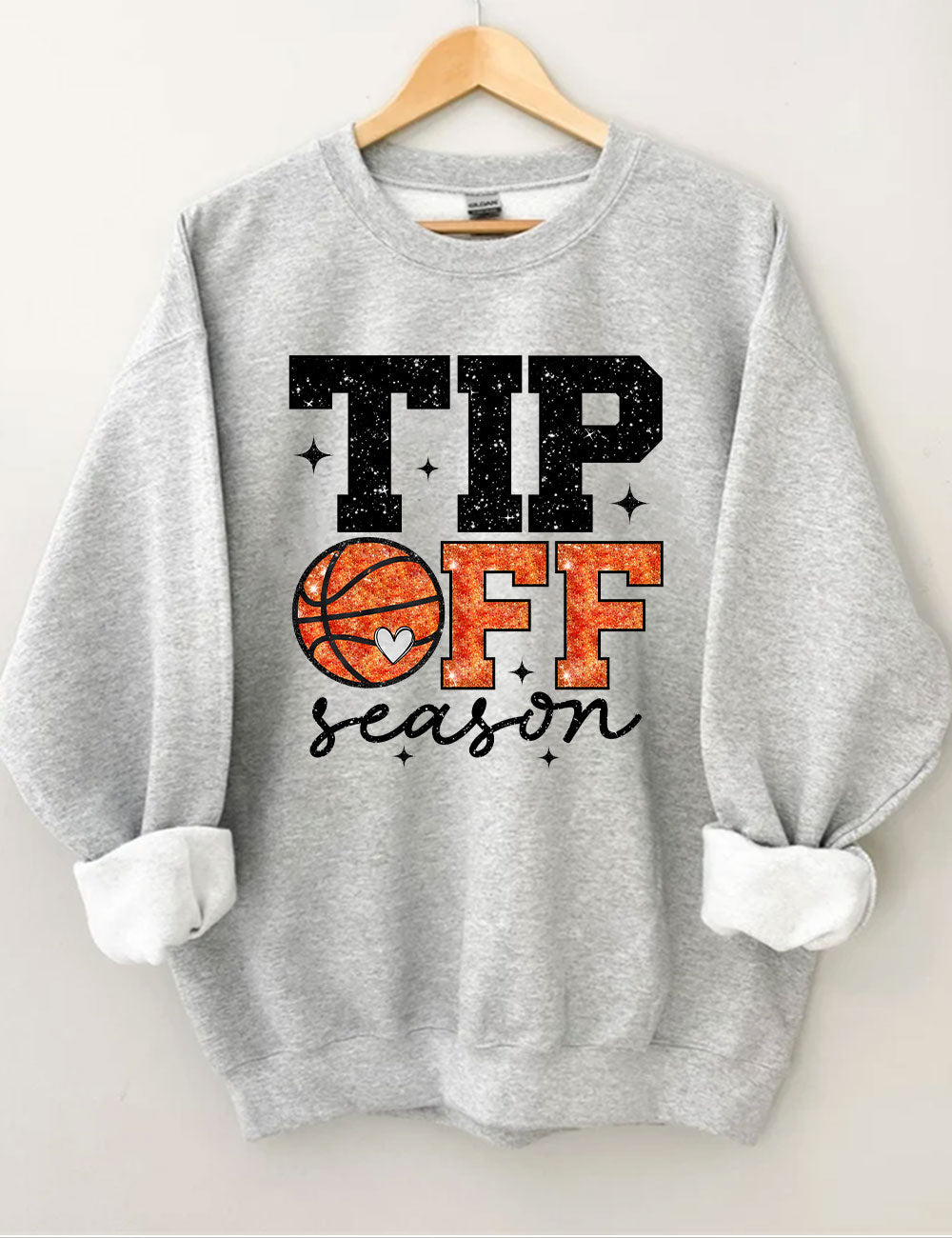 Tip Off Season Basketball Sweatshirt