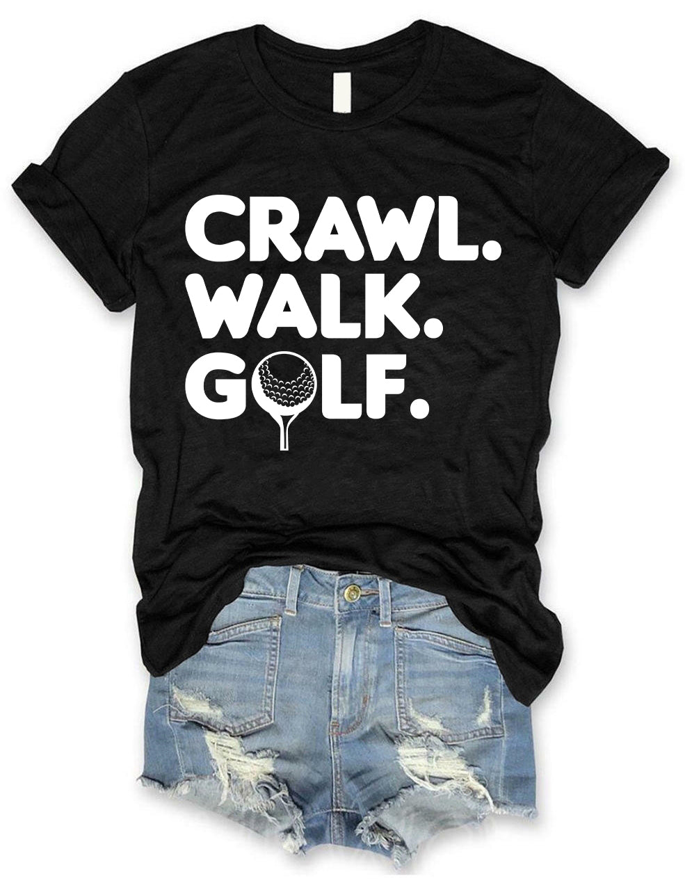 Crawl Walk Golf T-shirt