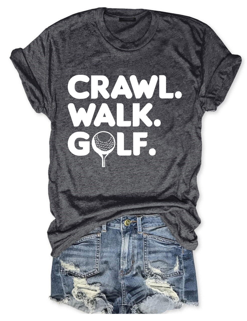 Crawl Walk Golf T-shirt