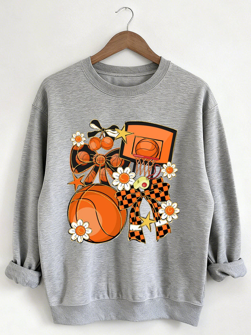 Basketball Coquette, Game Day Basketball Sweatshirt