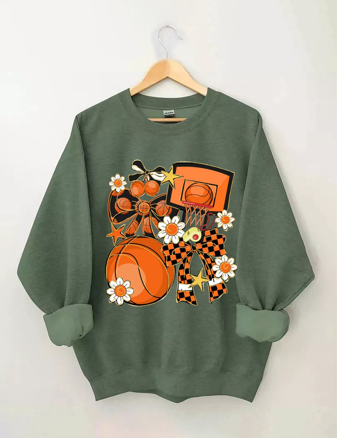 Basketball Coquette, Game Day Basketball Sweatshirt