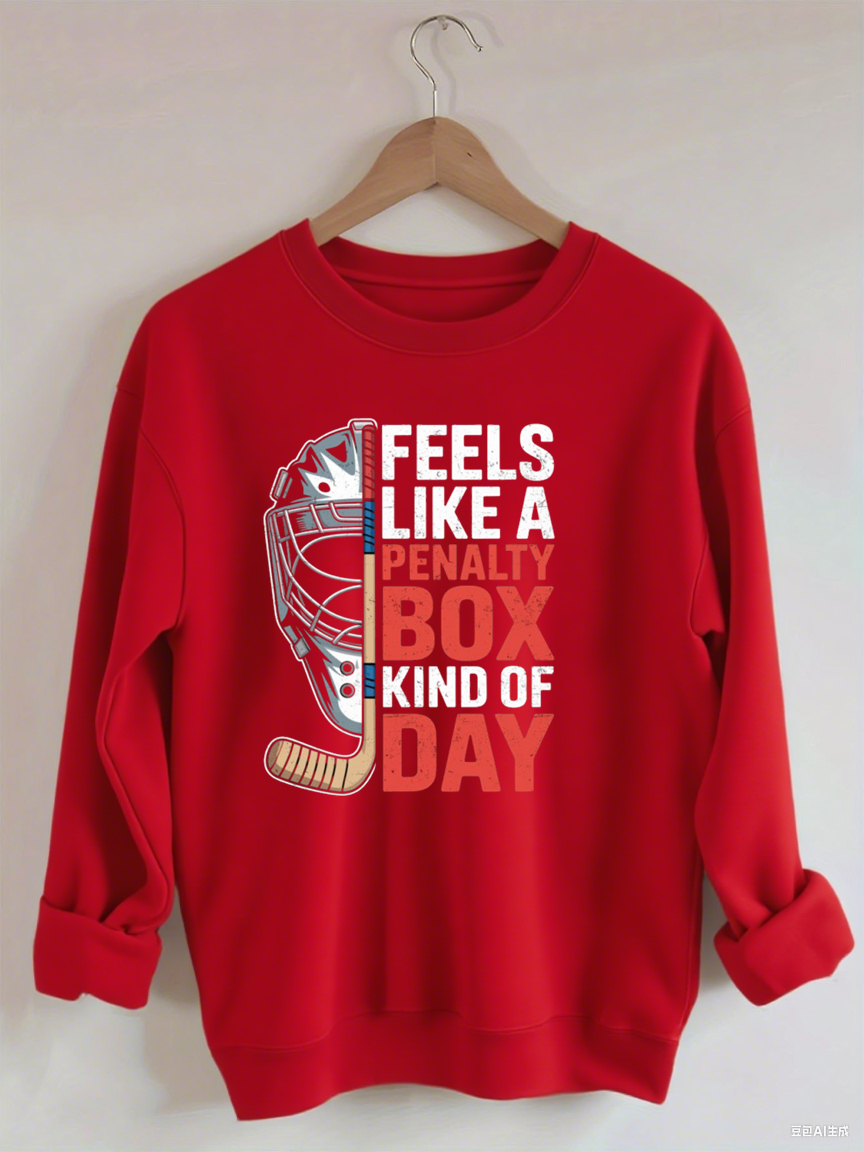 Feels Like A Penalty Box Kind Of Day Hockey  Sweatshirt