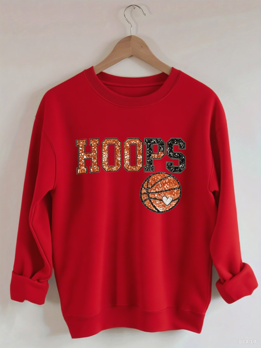 HOOPS, Basketball Sweatshirt