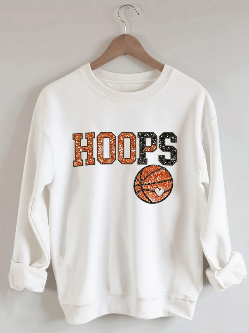 HOOPS, Basketball Sweatshirt
