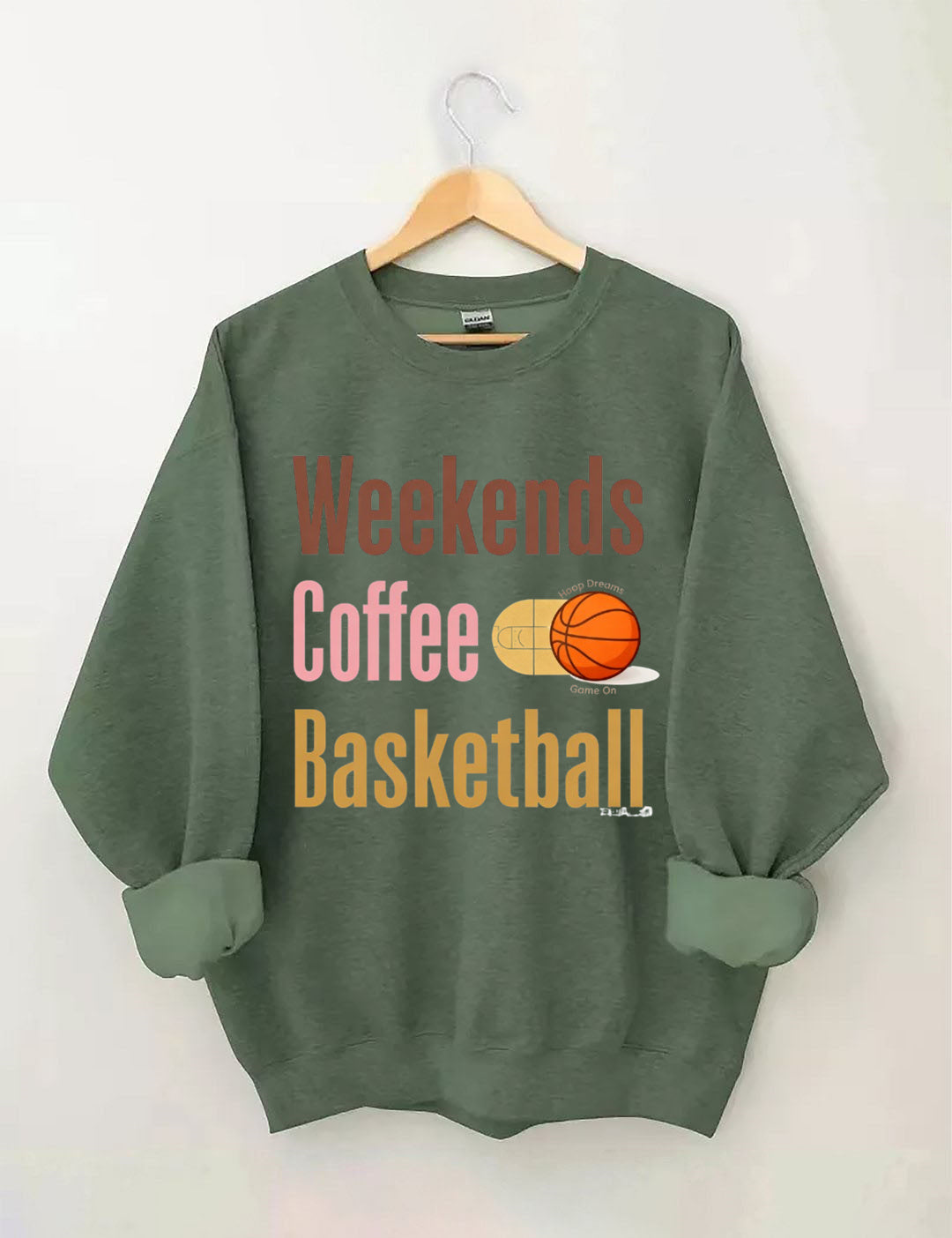 Weekends Coffee Basketball Sweatshirt
