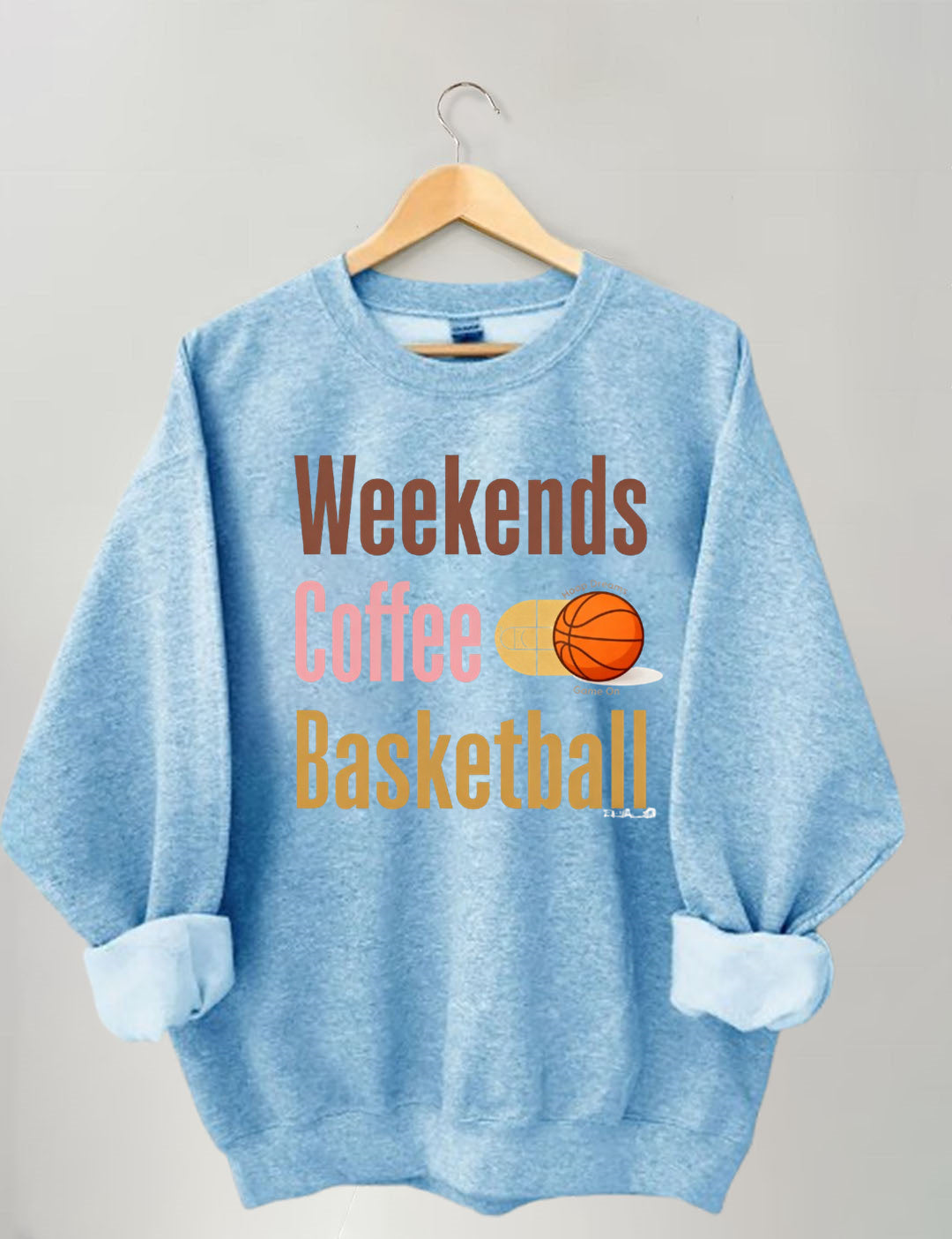 Weekends Coffee Basketball Sweatshirt
