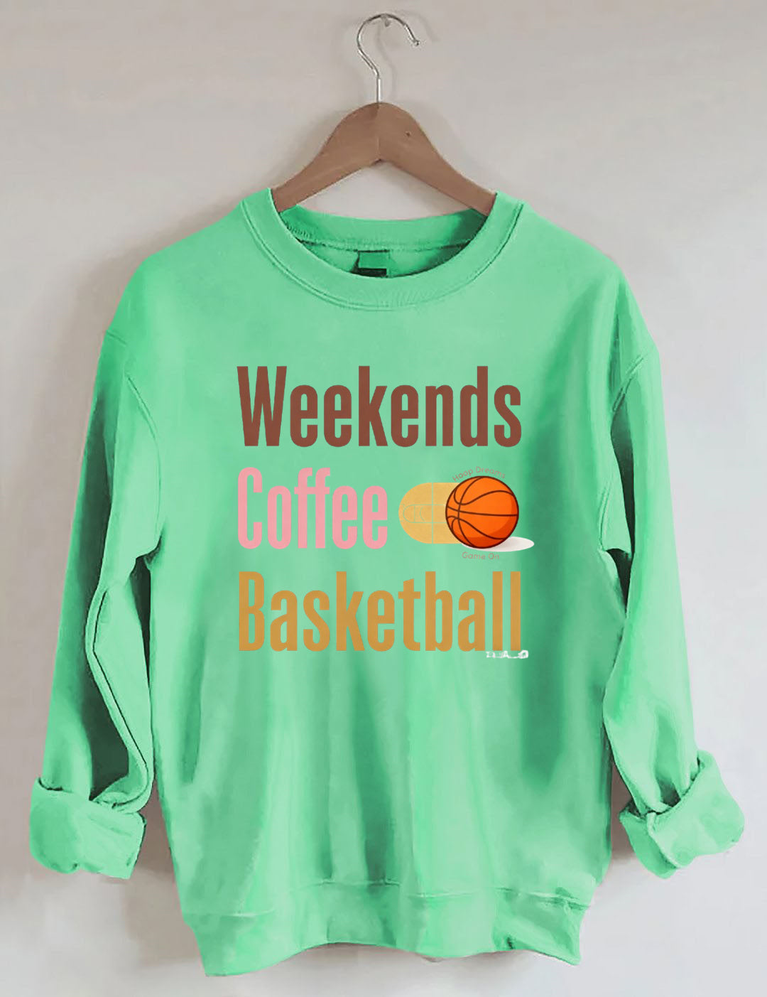 Weekends Coffee Basketball Sweatshirt