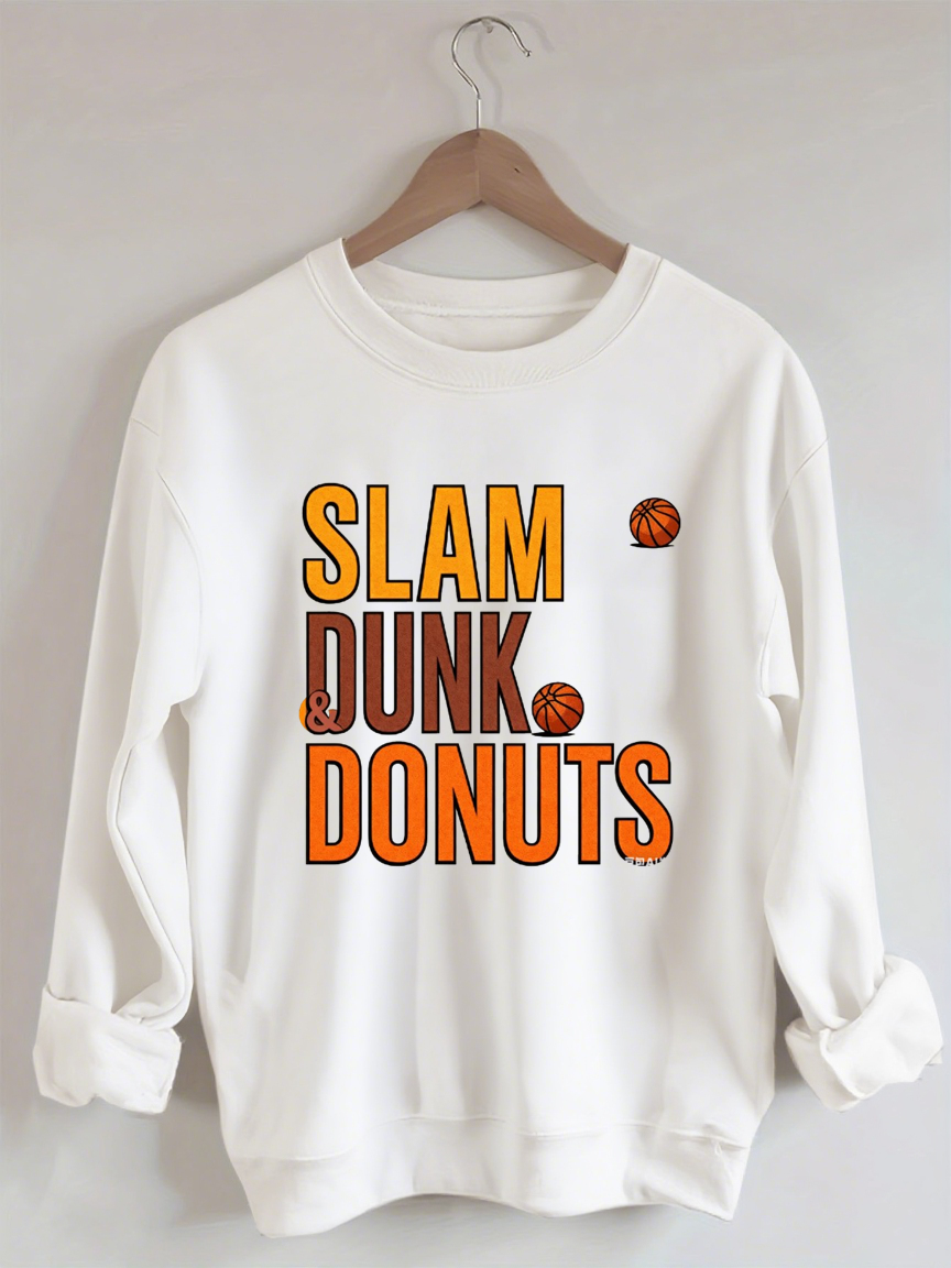 Slam Dunk Donuts Basketball Sweatshirt