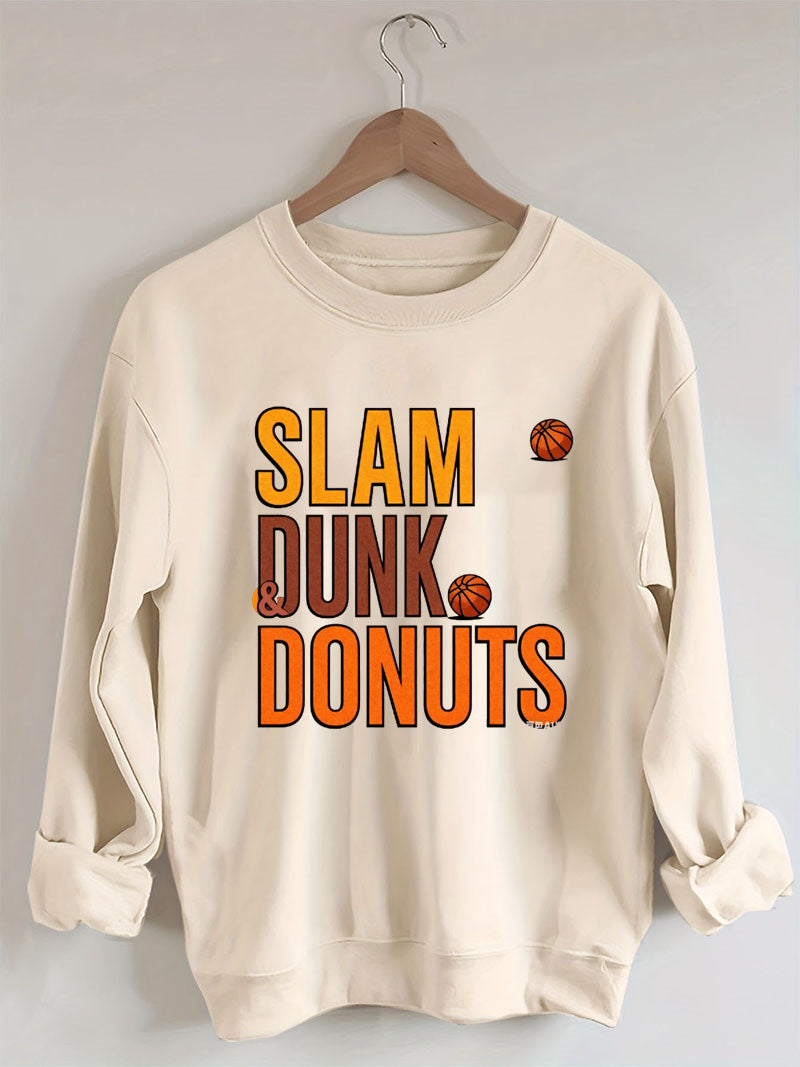 Slam Dunk Donuts Basketball Sweatshirt