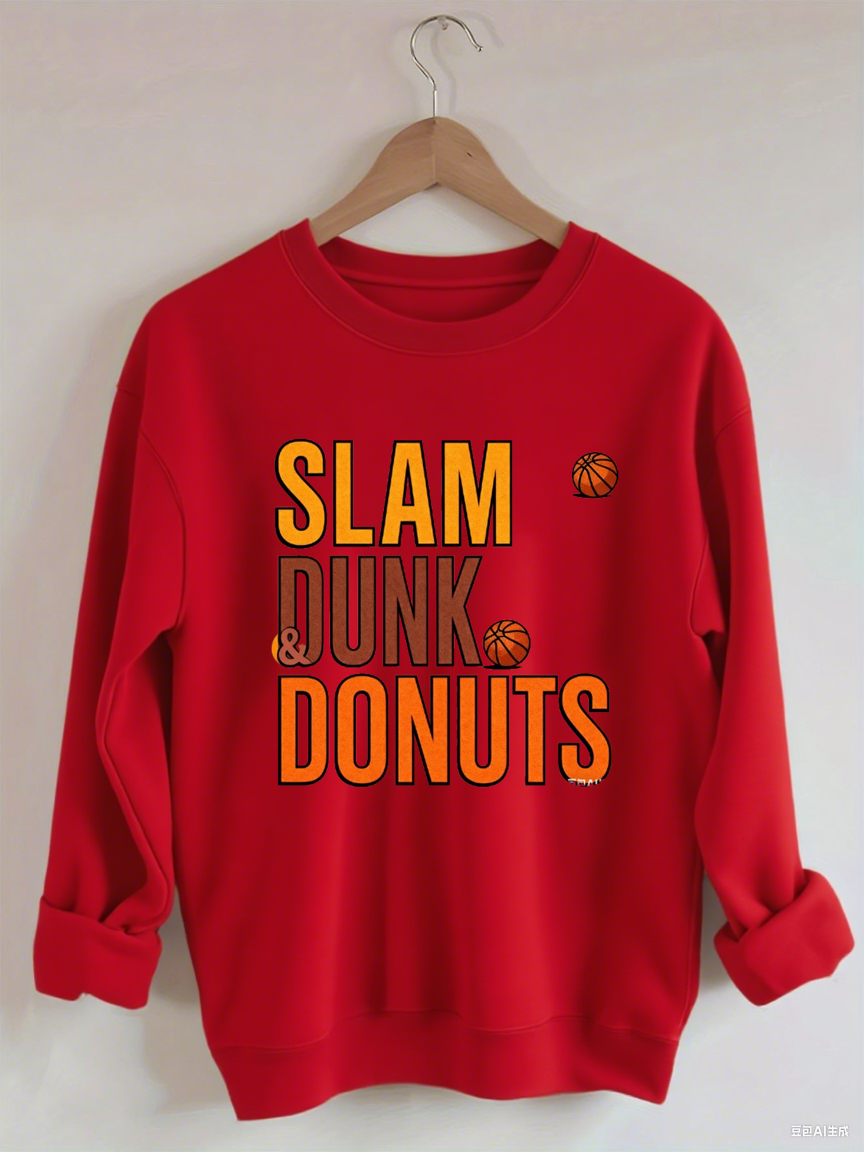 Slam Dunk Donuts Basketball Sweatshirt