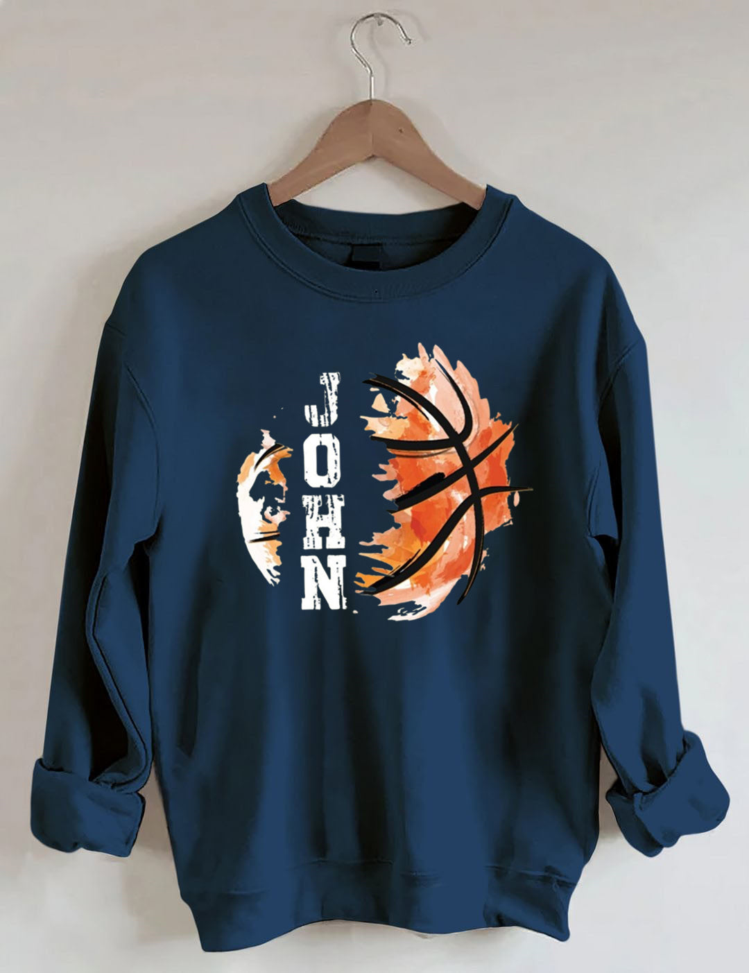 Custom Name Basketball Sweatshirt