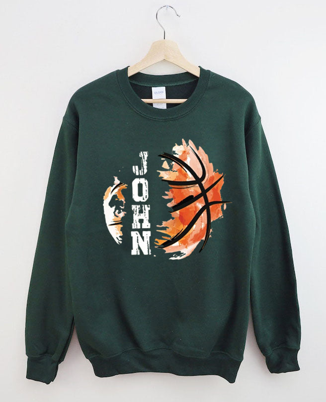Custom Name Basketball Sweatshirt