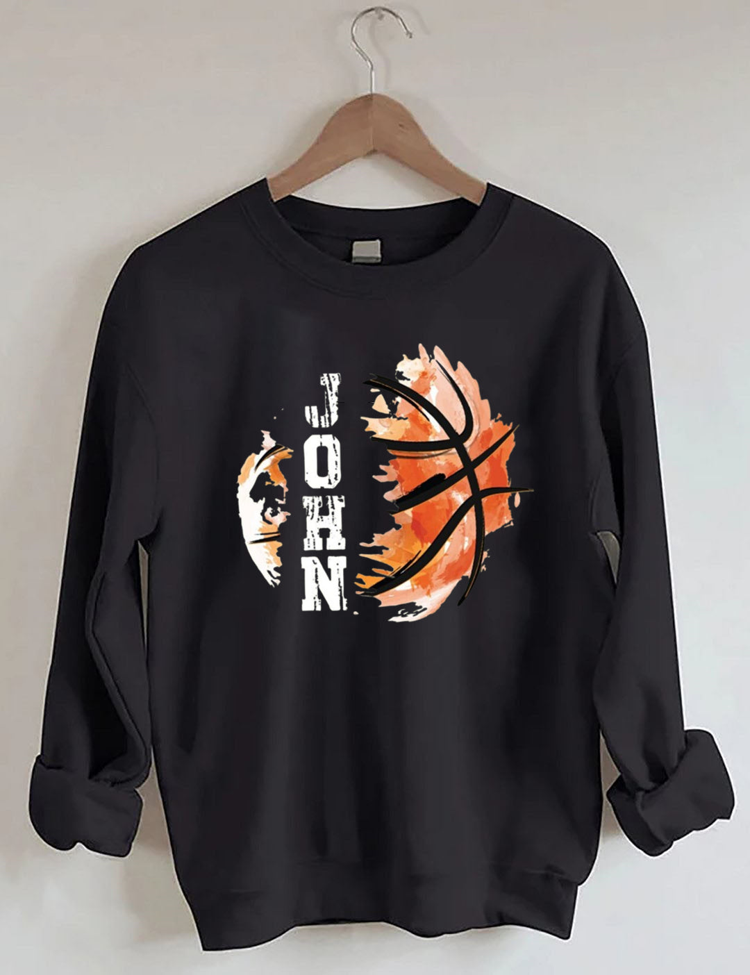 Custom Name Basketball Sweatshirt