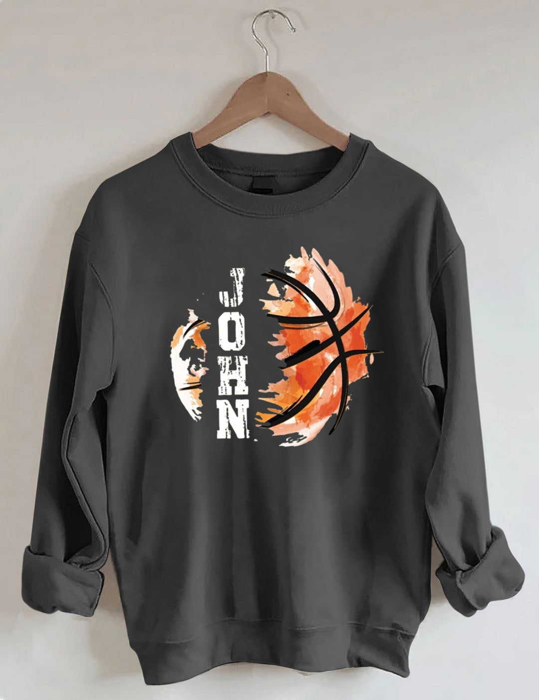 Custom Name Basketball Sweatshirt