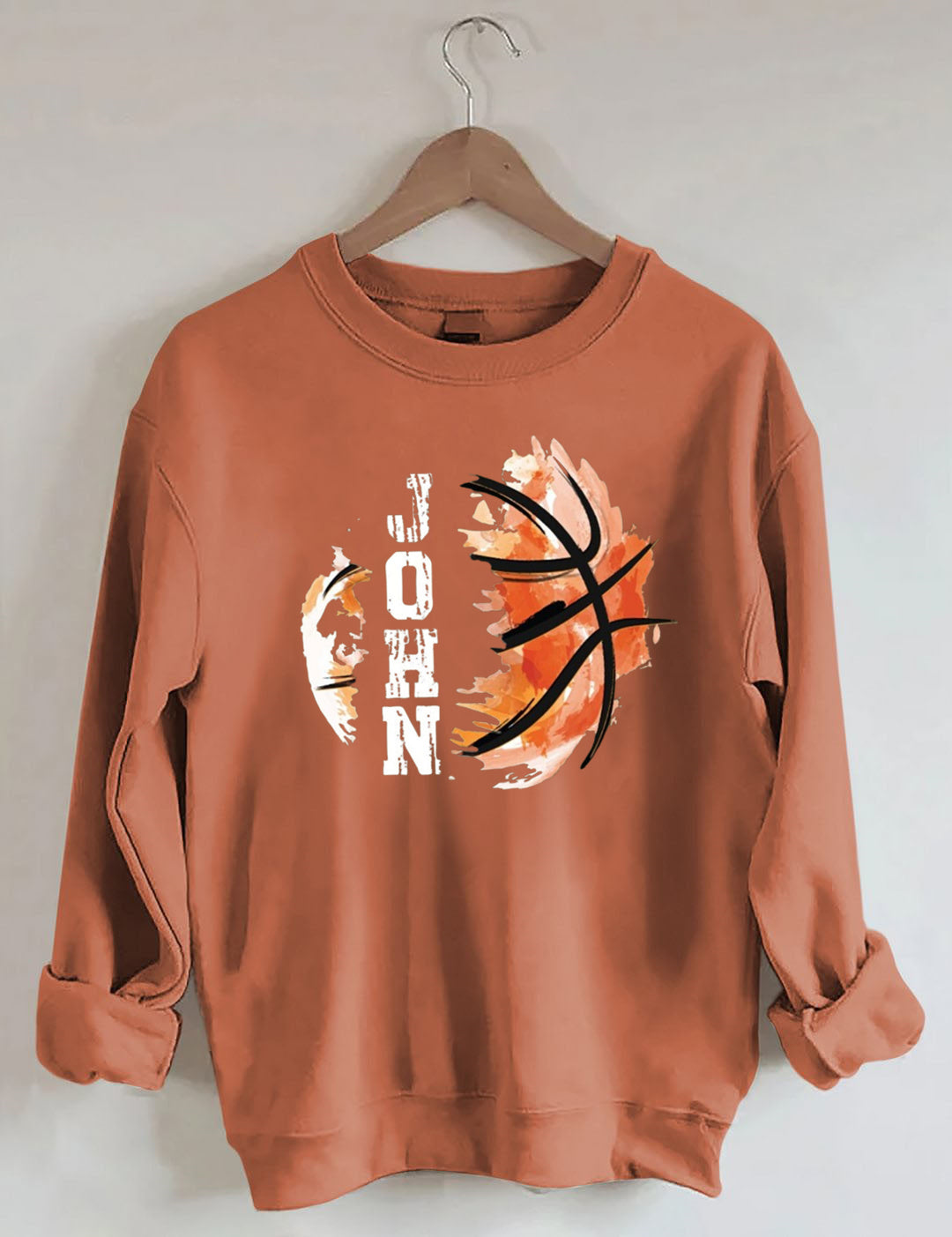 Custom Name Basketball Sweatshirt