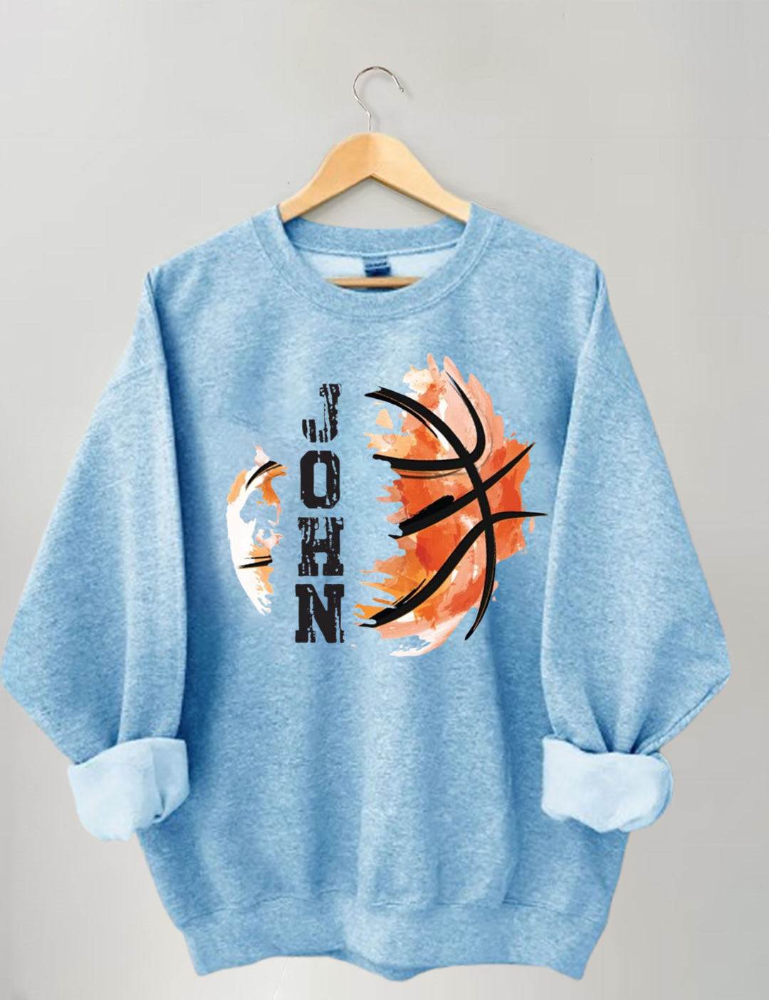 Custom Name Basketball Sweatshirt