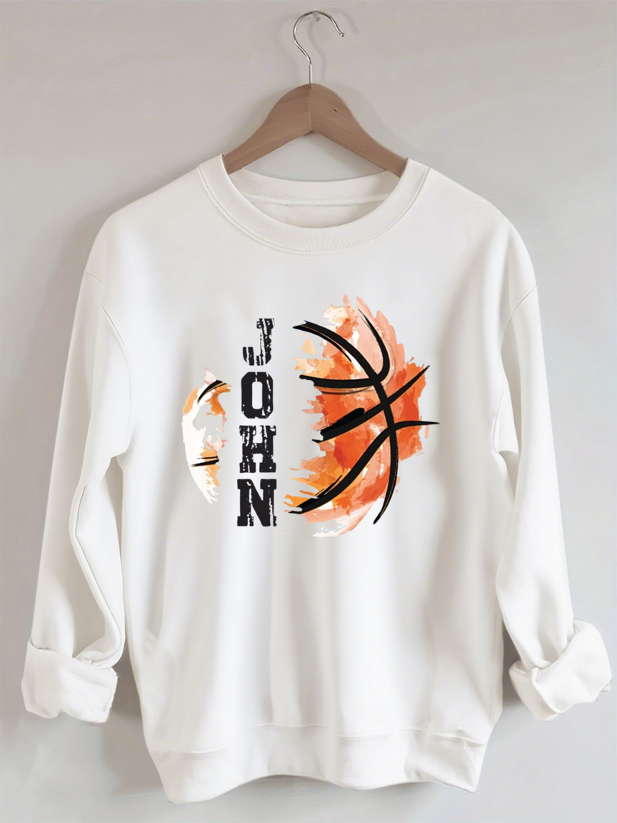 Custom Name Basketball Sweatshirt