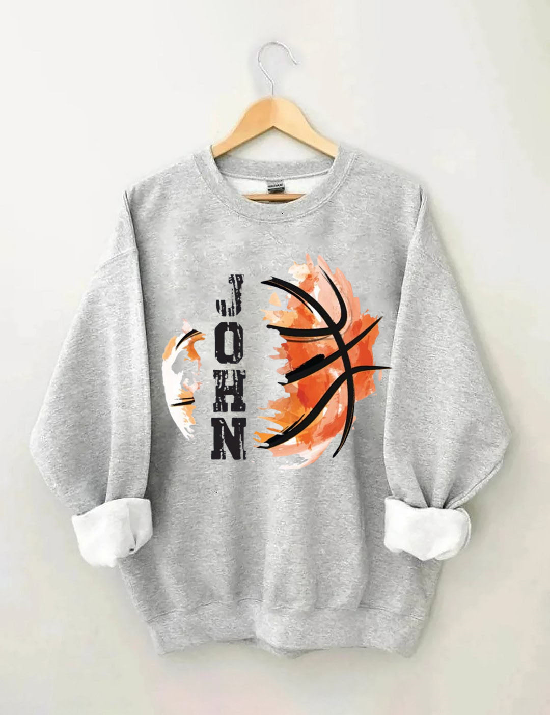 Custom Name Basketball Sweatshirt