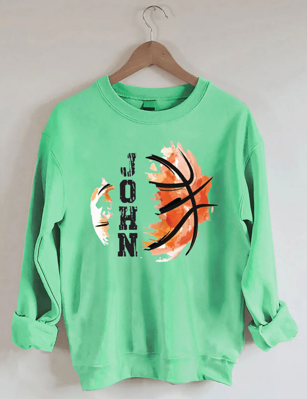 Custom Name Basketball Sweatshirt