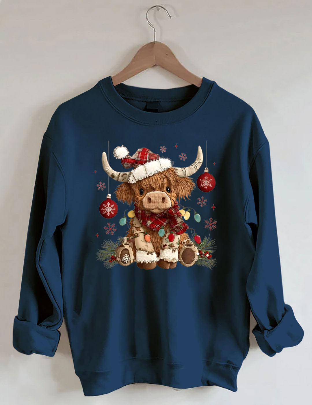 Christmas Highland Cow Sweatshirt