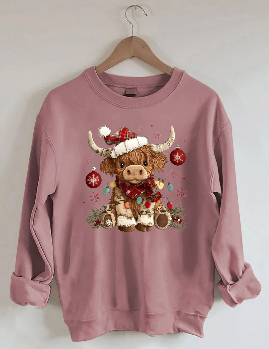 Christmas Highland Cow Sweatshirt