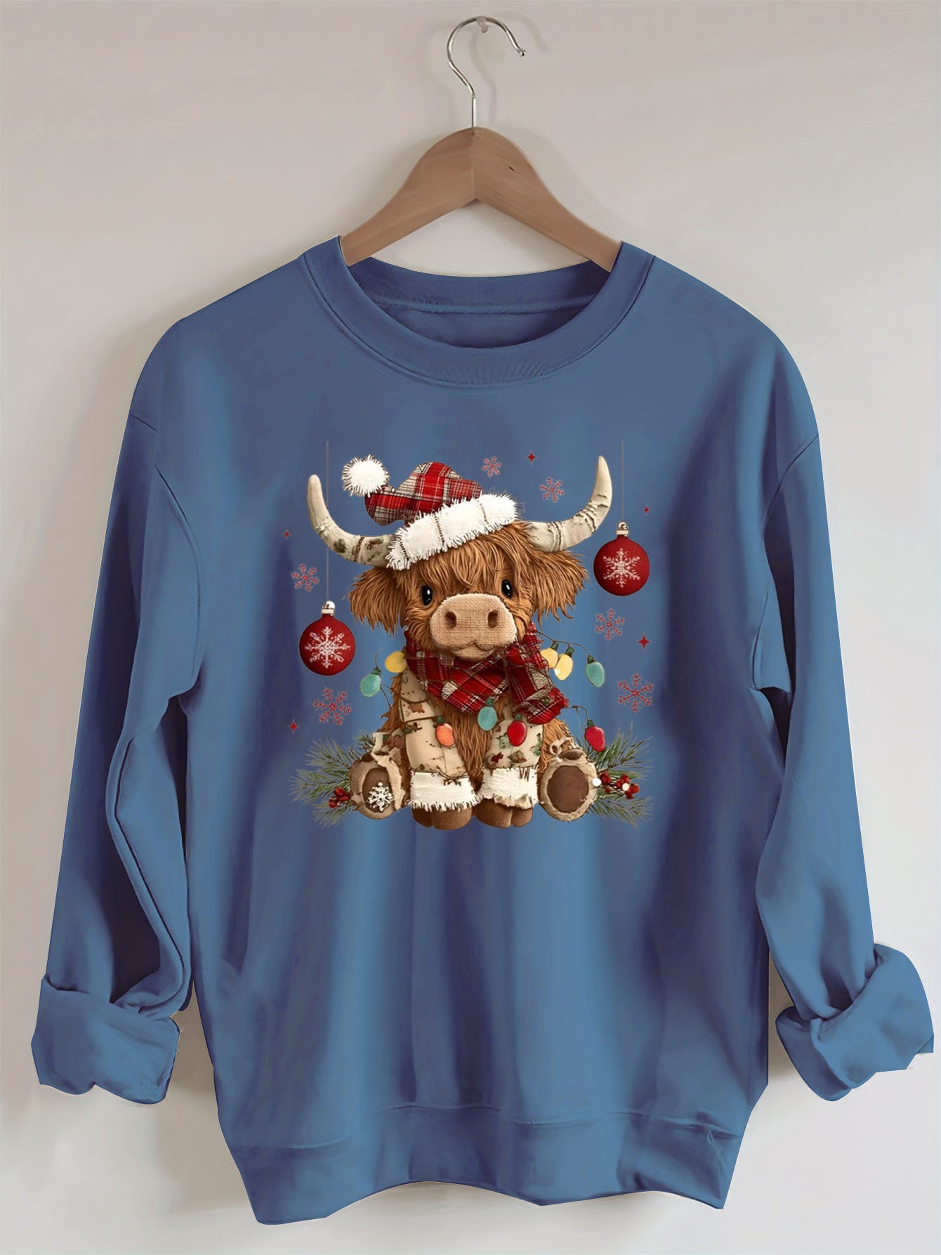 Christmas Highland Cow Sweatshirt