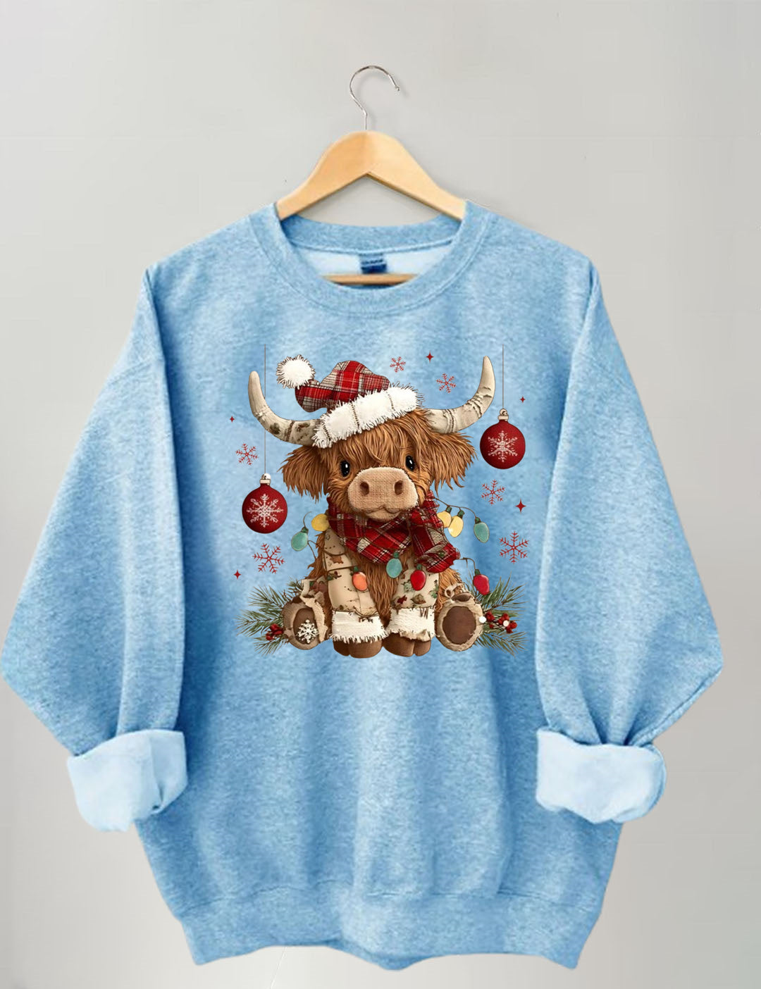 Christmas Highland Cow Sweatshirt