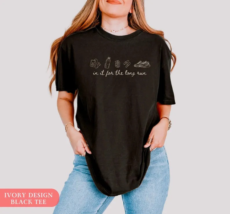 In It for the Long Run ,Minimalist Running T-Shirt