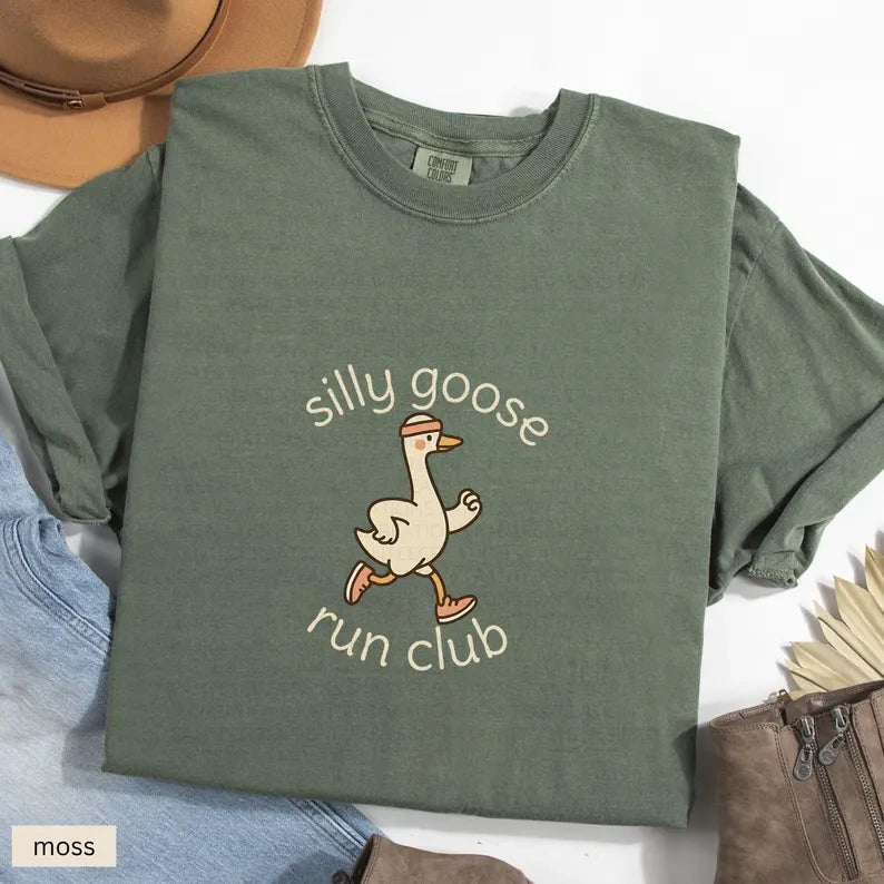 Silly Goose Runner ,Goose Running  T-Shirt