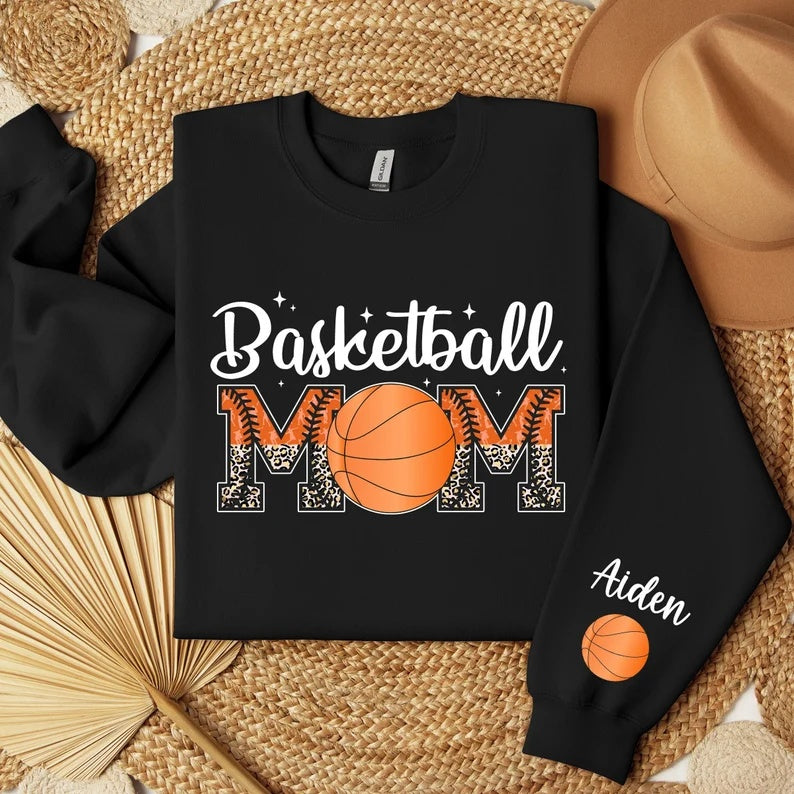 Custom Name Basketball Mom Sweatshirt