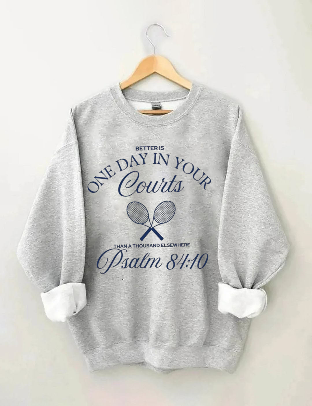 Preppy Tennis Player Christian Tennis Sweatshirt