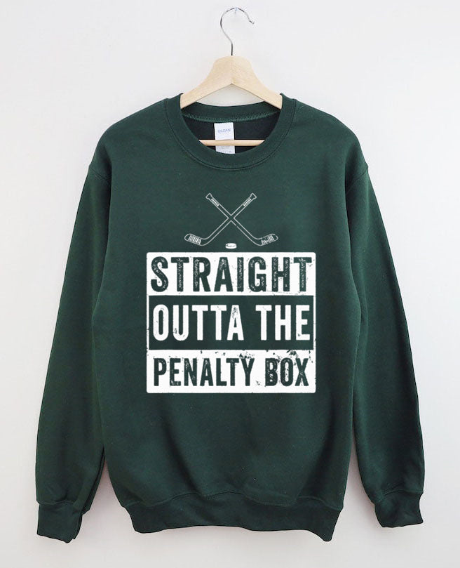 Ice Hockey Player Straight Outta The Penalty Box Sweatshirt