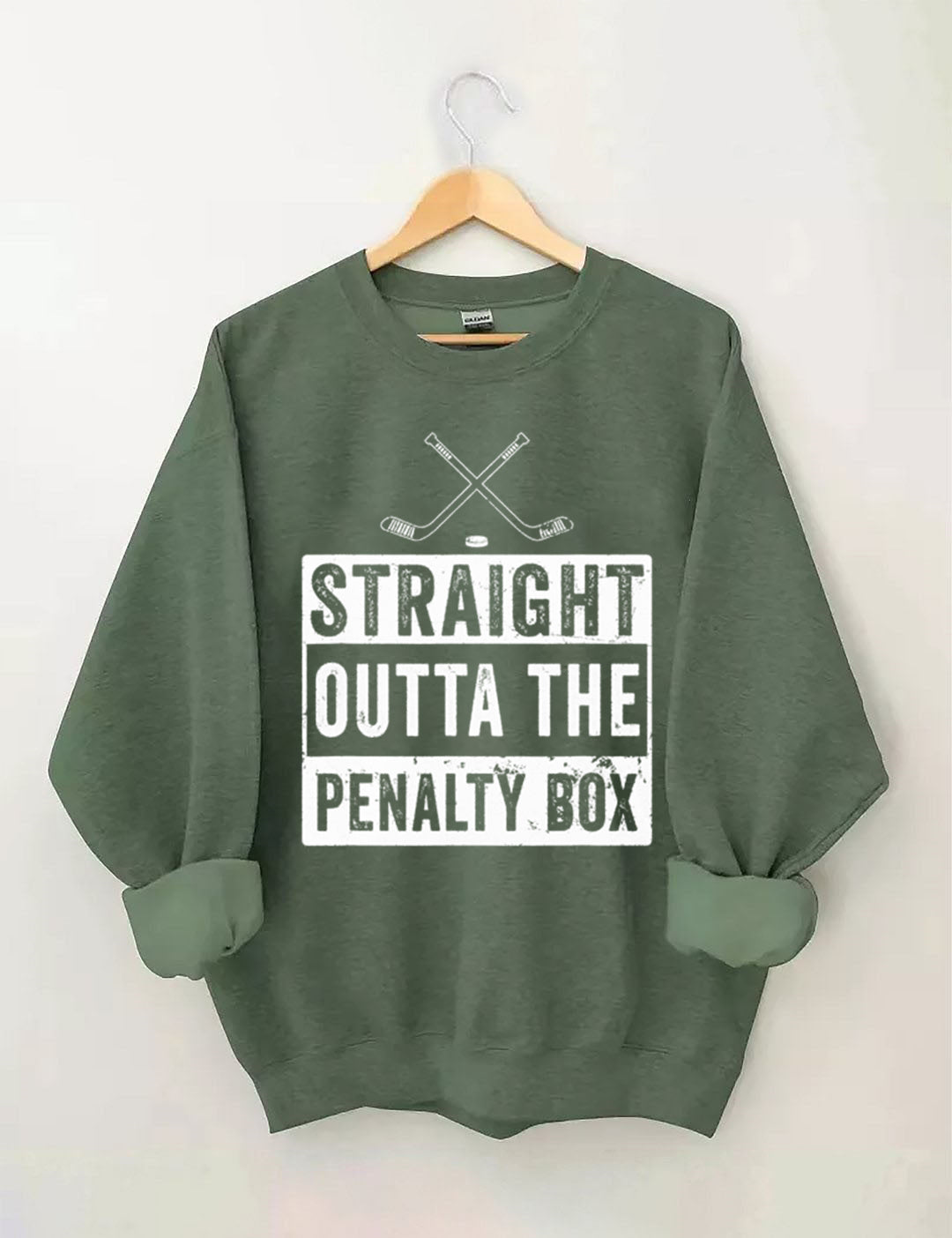 Ice Hockey Player Straight Outta The Penalty Box Sweatshirt