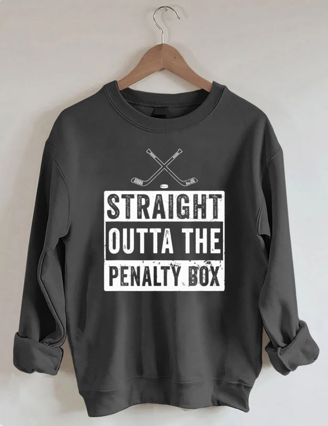 Ice Hockey Player Straight Outta The Penalty Box Sweatshirt
