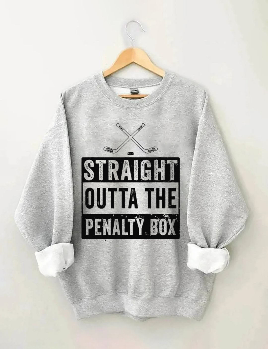 Ice Hockey Player Straight Outta The Penalty Box Sweatshirt