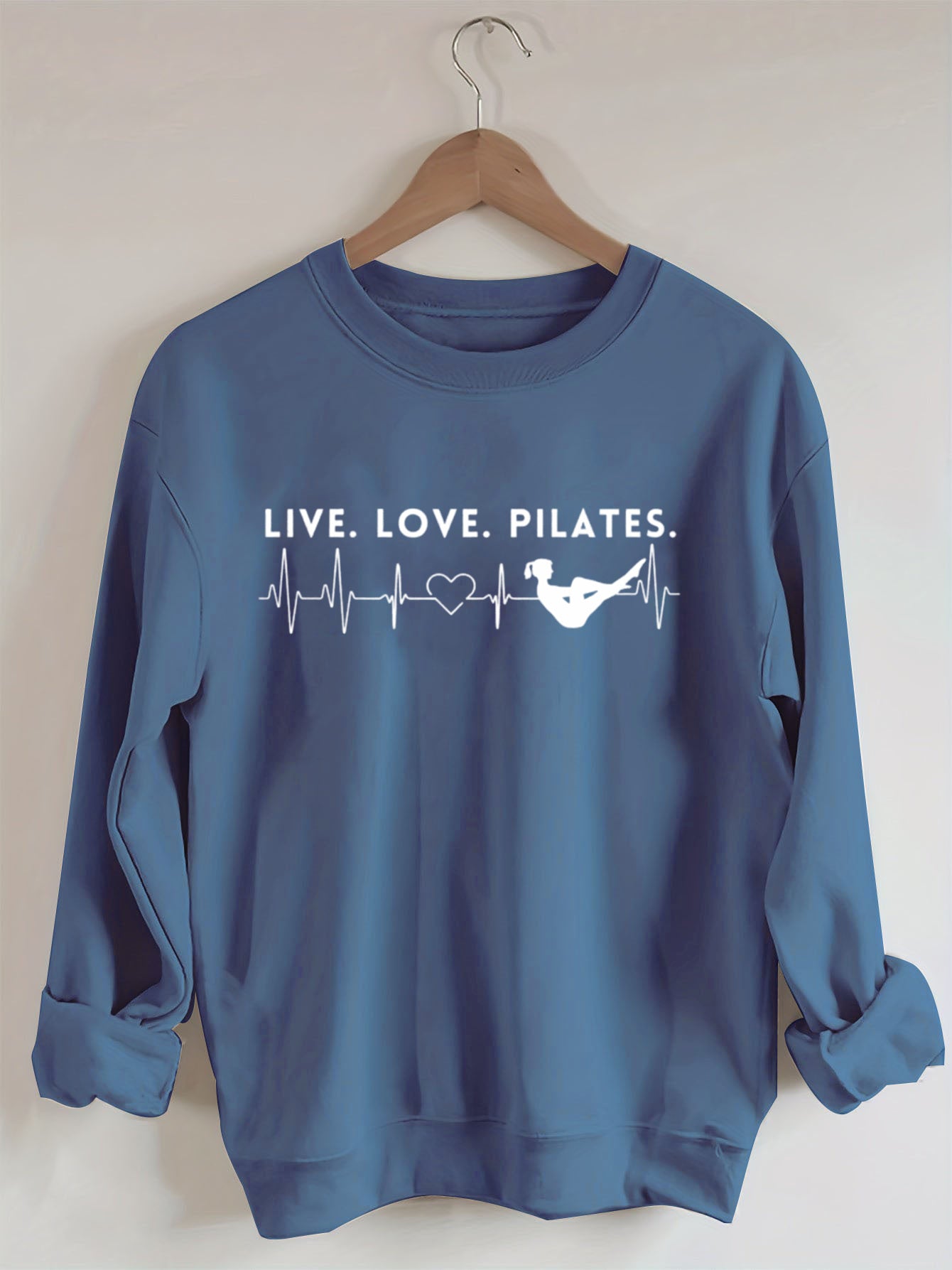 Live. Love. Pilates.Heartbeat Sweatshirt