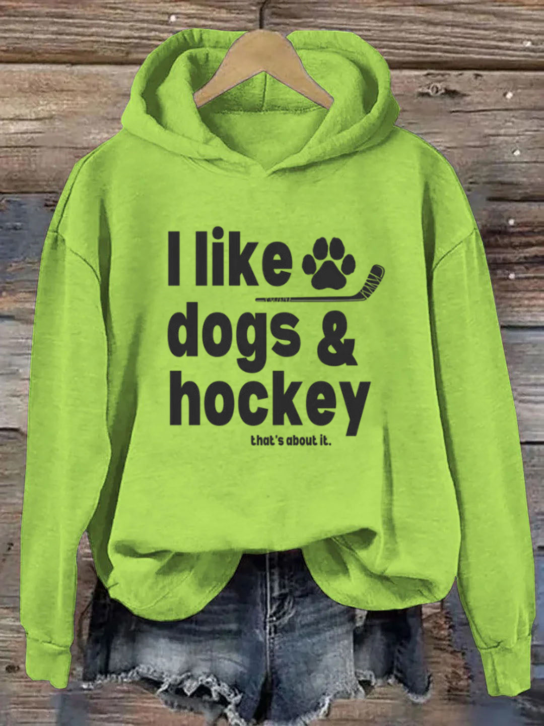 I Like Dogs And Hockey Hoodie
