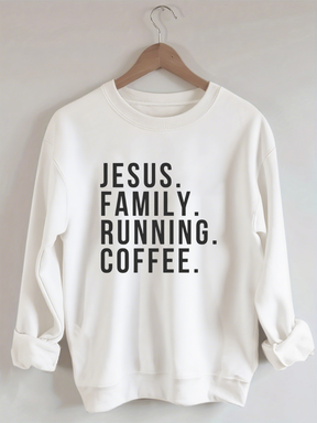 Jesus • Running • Faith • Motivation Sweatshirt