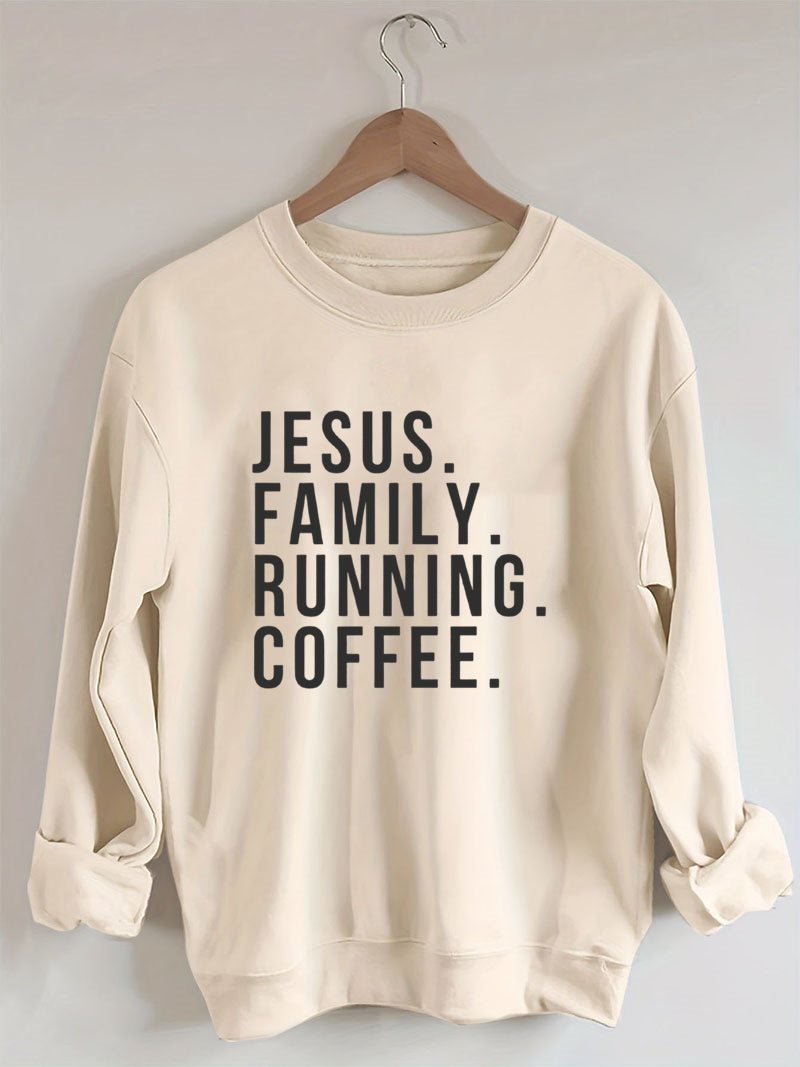 Jesus • Running • Faith • Motivation Sweatshirt
