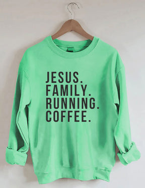 Jesus • Running • Faith • Motivation Sweatshirt