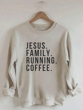 Jesus • Running • Faith • Motivation Sweatshirt
