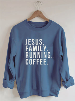 Jesus • Running • Faith • Motivation Sweatshirt