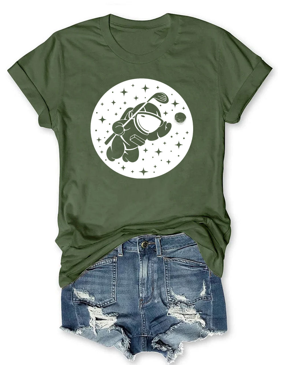 Golfing In Space T-shirt