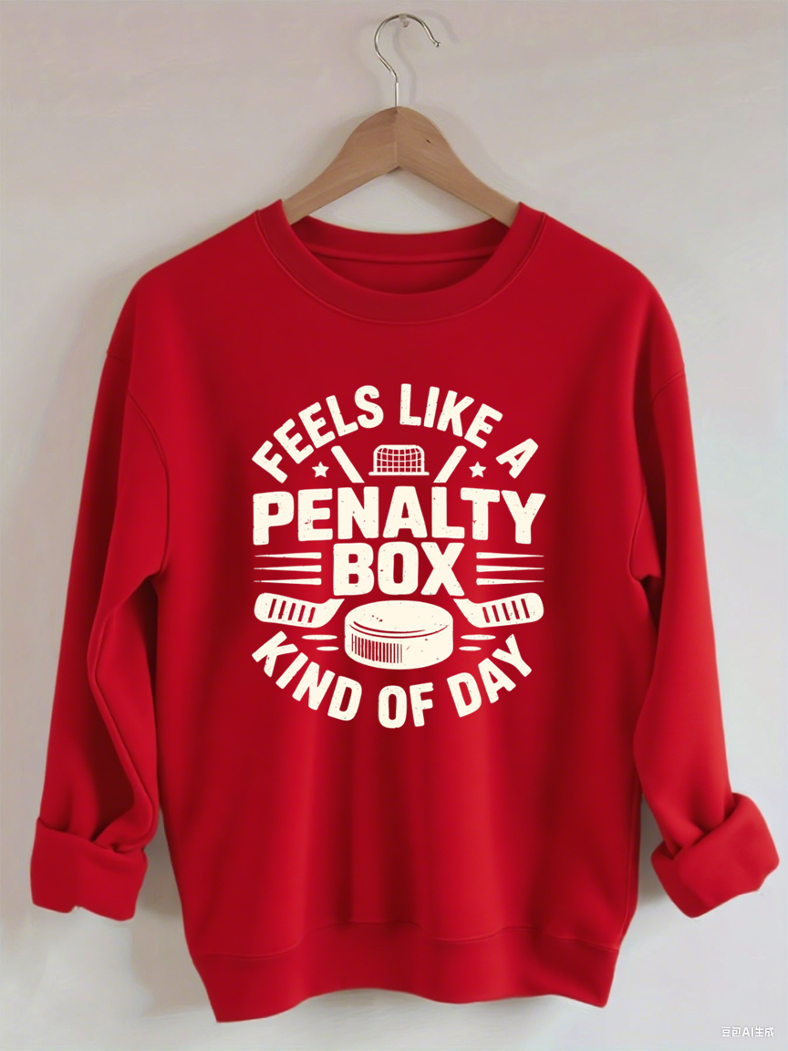 Feels Like A Penalty Box Kind Of Day Hockey Sweatshirt