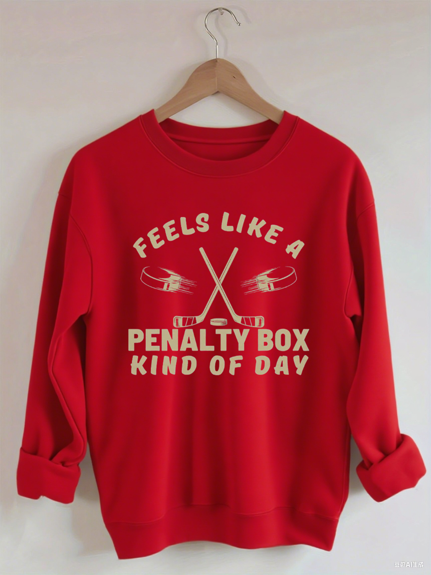 Feels Like a Penalty Box Kind of Day Hockey Sweatshirt