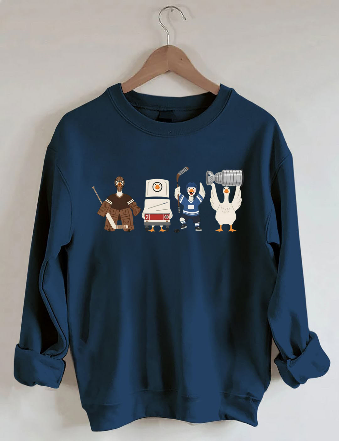 Funny Hockey Goose Sweatshirt