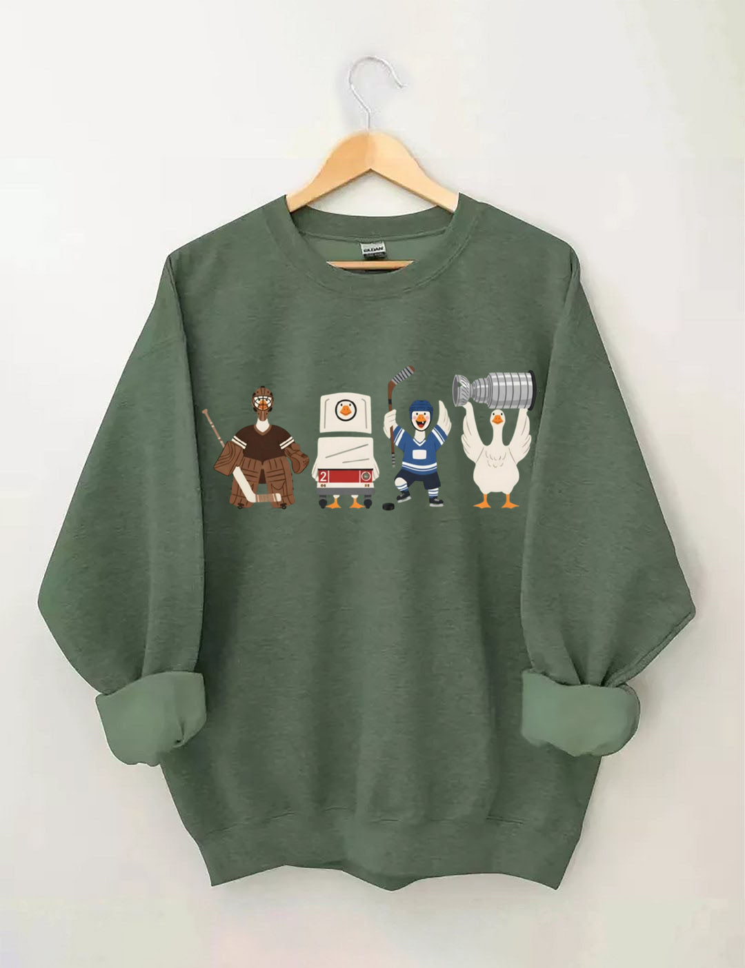 Funny Hockey Goose Sweatshirt