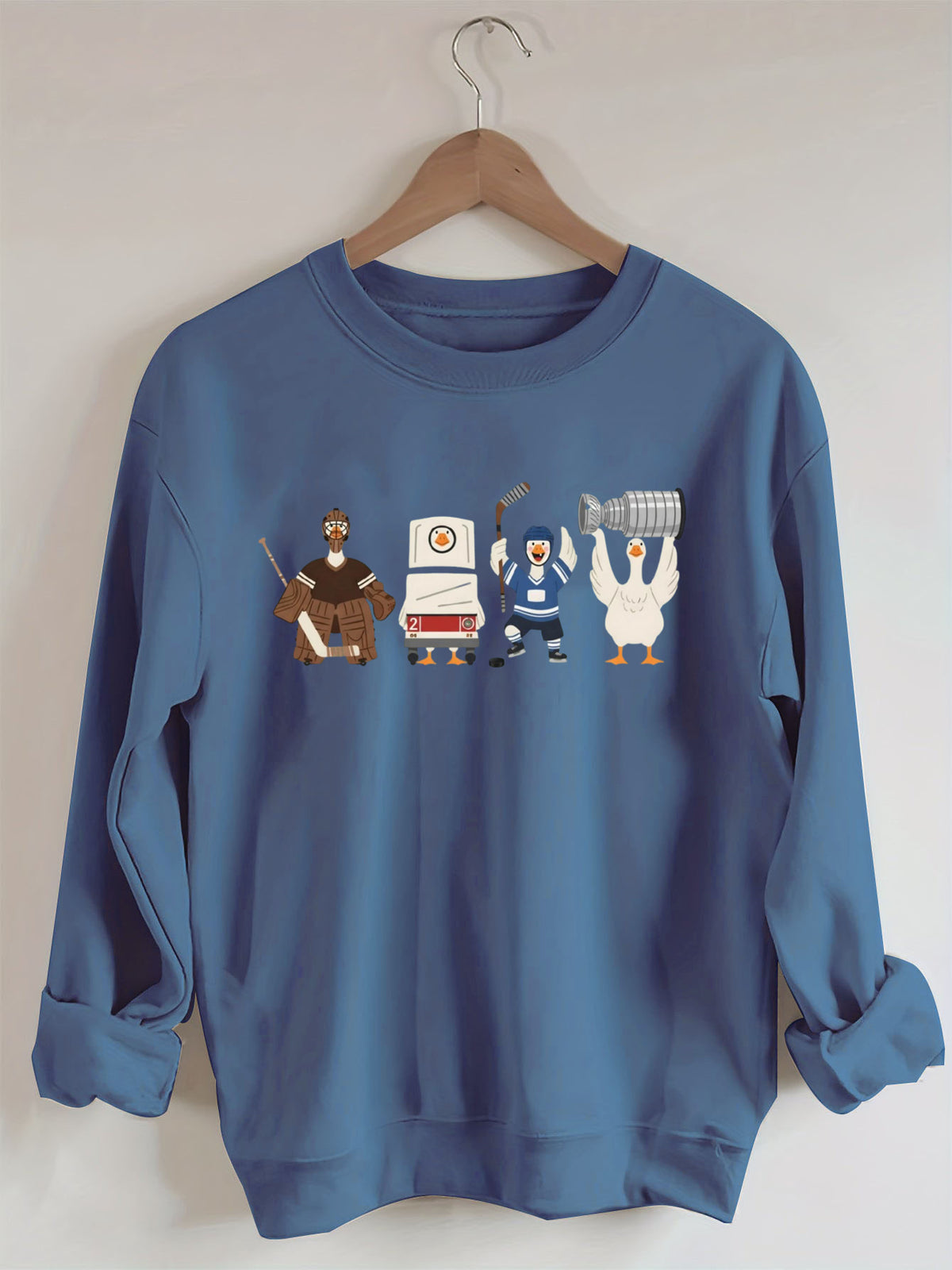 Funny Hockey Goose Sweatshirt